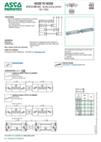 453 &amp; 450 SERIES: NOSE-TO-NOSE 32 TO 200MM DOUBLE ACTING CYLINDER ISO 15552
